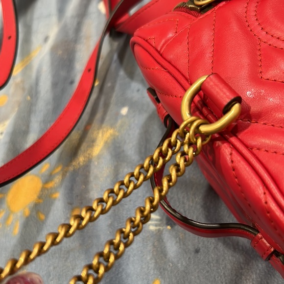 COPY - Red Gucci mini backpack purse - Picture 9 of 11